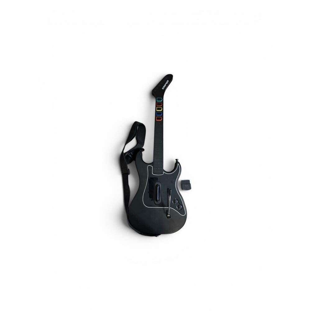 PS2 Kramer Striker Wireless Guitar Hero Controller with Dongle Receiver & Strap